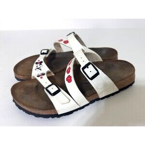 RARE Birkenstock Women's 7 Limited Edition Salina Disney Minnie Mouse Sandals